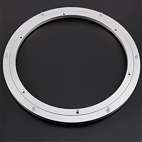 回転台 静音 高耐荷重 回転テーブル台 直径12~100cm 大型 回転盤 丸型 アルミニウム合金 回転ターンテーブル 滑り止め 防錆 金属 360 回転 ベアリング ターンテーブル ガラス・木・大理石の卓上用 回転テーブル ベアリング (Size : 6