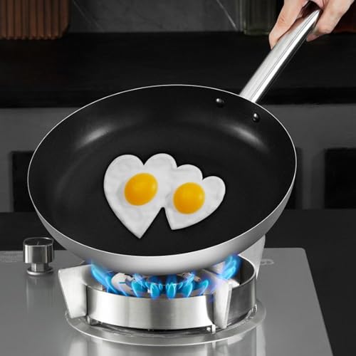 Wok con superficie antiadherente de acero inoxidable 12.6in miniatura 3