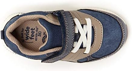 Stride Rite Boy's Grayson Running Shoe, Navy, 12 Toddler Review | Image 5