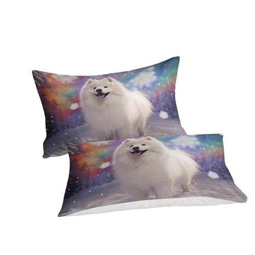 Parure de lit douce chien mignon 3D housse de couette 200x200 pour nuits cocooning - 3