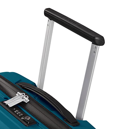 Image of American Tourister Airconic Hardside Luggage with Spinner Wheels, Deep Ocean, 2-piece Set (Carry-on /Medium), Airconic Hardside Luggage With Spinner Wheels
