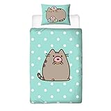 Pusheen Doughnut UK Single/US Twin Unfilled Duvet Cover and Pillowcase Set