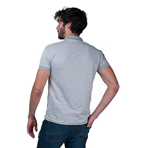 Kit com 5 Camisas Polo Part.B Regular Piquet (Branco/Preto/Cinza, P)