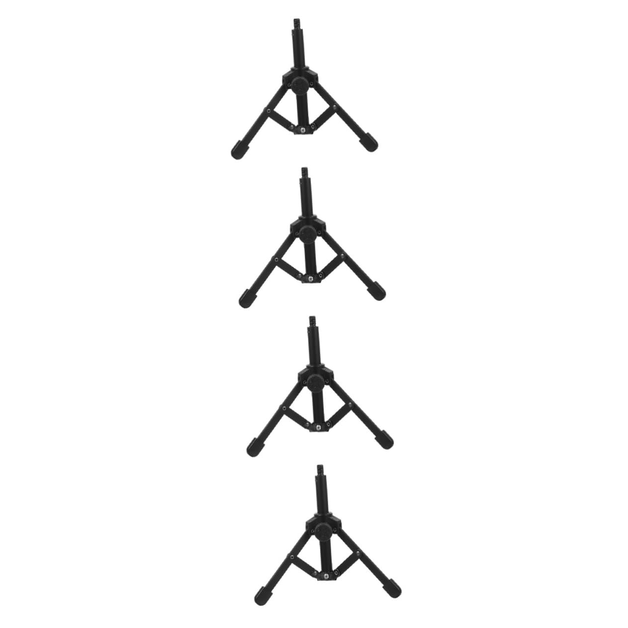 Alasum 4kawałki Stojak Mikrofon Biurkowy Tripod z Metalu Idealny Do Nagrań Transmisji Żywo i Użytku Domowego Przenośny i Trwały