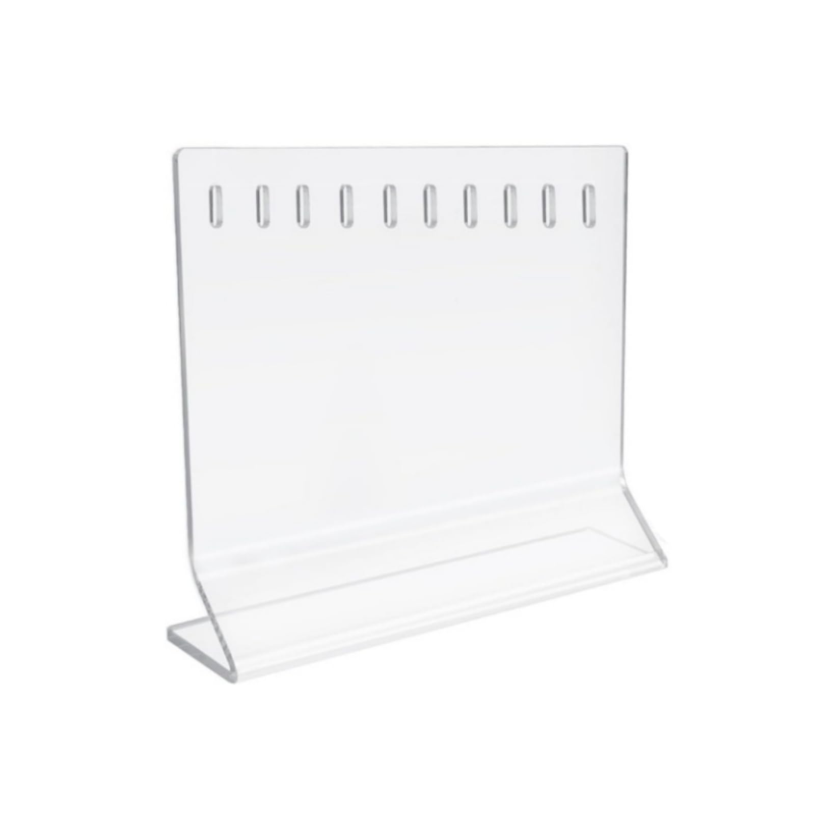 Lerpwige Clear Acrylic Baits Storage Rack with 10 Sections for Optimal Visibility and Sturdy Design Clear Fishing Baits Holder