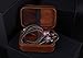 Linsoul TIN HiFi Portable PU Leather Storage Case for Tin Audio T2 T3 T2 PRO Earphones (Brown)