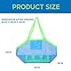Sandspielzeug Tasche,Matschküche Zubehör Strandspielzeug Kinder Strandtasche Strand Spielzeug Netztasche Beach Bag,Mesh Sandkasten Netz Aufbewahrung Faltbar Wasserspielzeug,für Urlaub Outdoor (Blau)