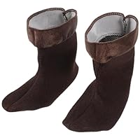 UKCOCO Men's Rain Boot Socks Liner Thick Thermal Cotton Warm Boot Liners for Work Outdoor Size l 43-44