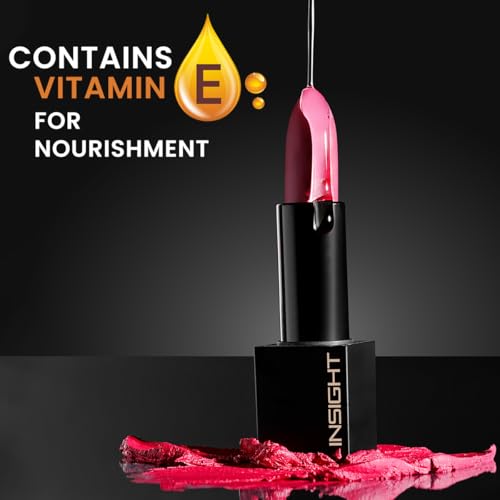 Image of INSIGHT Velvet Matte Lipstick (Serene Affection) | Long Lasting, Smudge-Proof & Non-Drying | Enriched with Cocoa Butter, Argan Oil & Vitamin E | Smooth Application, Bold Pigment - 3.8g