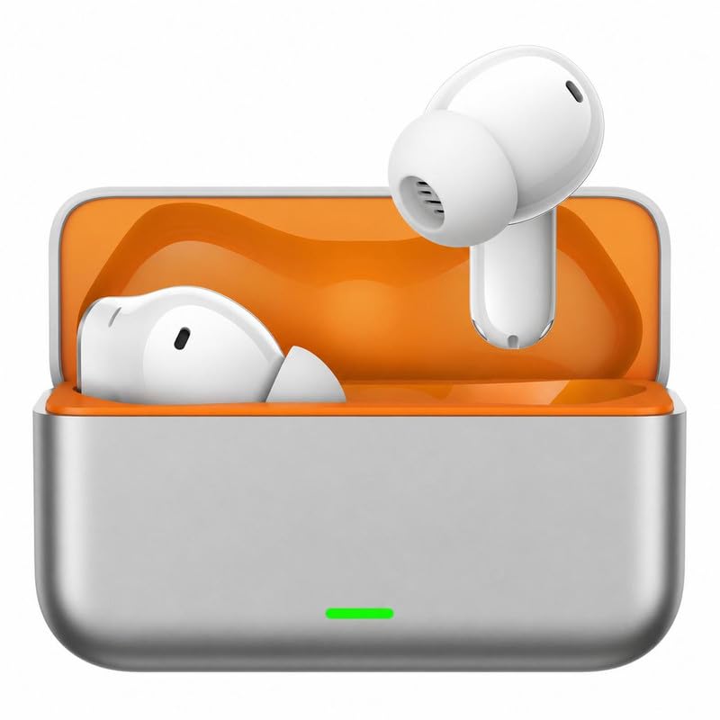 Earbuds for Realme GT Master Edition T500 True Wireless Earbuds with 50dB ANC, 12.4mm Titanized Drivers, 56H Playback, 6 Mic AI ENC, Bluetooth 6.1, Low Latency Gaming, White(OPO9)-image-11