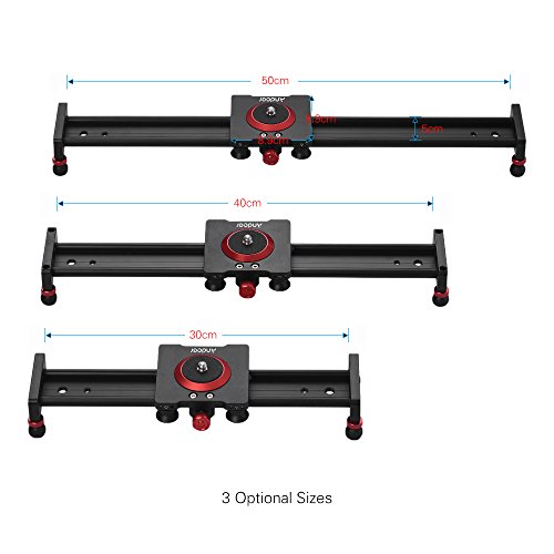 Image of Andoer 30cm /12inch Aluminum Alloy Camera Track Slider Video Stabilizer Rail for DSLR Camera Camcorder DV Film Photography, Load up to 11Lbs