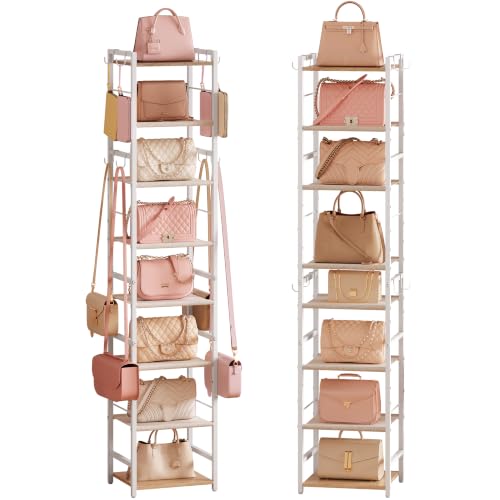 8-Tier Narrow Purse Organizer for Closet