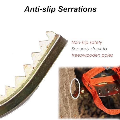 Estacas de escalada de poste ajustables kit antideslizante eléctrico reutilizable 5