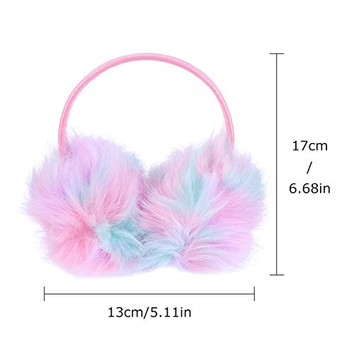 SOIMISS Protetores de ouvido coloridos para inverno aquecedores de orelhas ajustáveis requintados pa