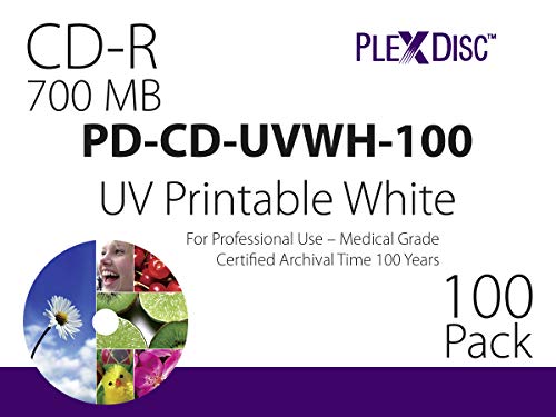 Blu Innovation PlexDisc CD-R, 100 STK, 52X, 700MB, White top, Nicht geeignet für Inkjet Drucker – Bild 3
