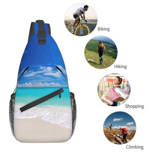 Mochila tipo bandolera cruzada para hombre negra miniatura 6