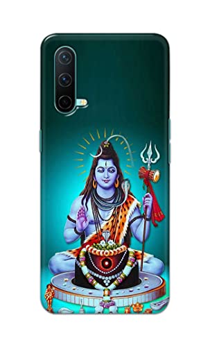 Image of Printed Hard Back Cover Case for OnePlus Nord CE 5G Back Cover (Lord Shiva) -1803