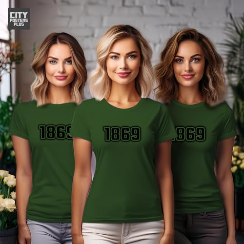 T-shirt femme 1869 vert olive en coton respirant pour le quotidien - 6