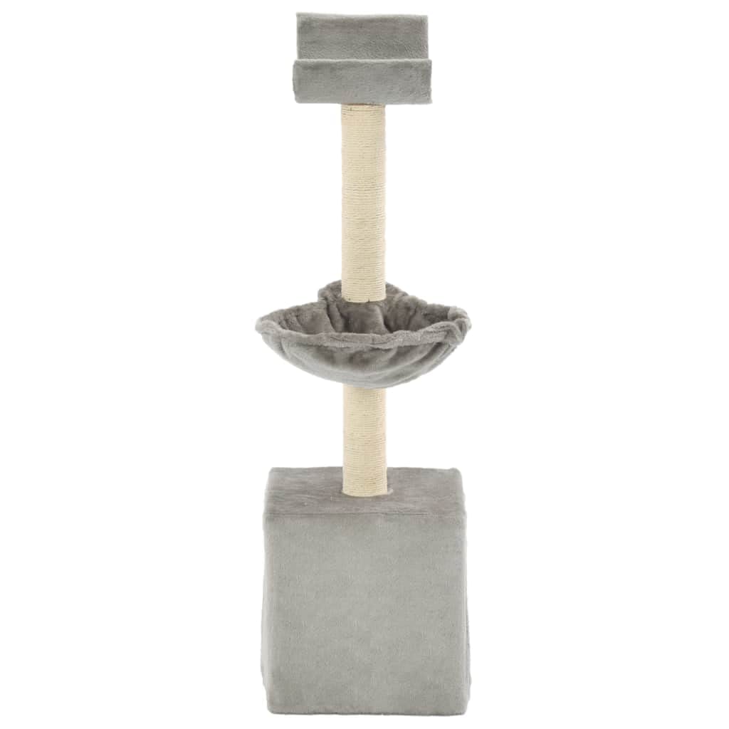Chusui Rascador para Gatos con Poste de sisal, Arbol para Gatos, Gatos Accesorios, Arranhador para Gatos, Arbol Rascador Gatos, 105 cm Gris