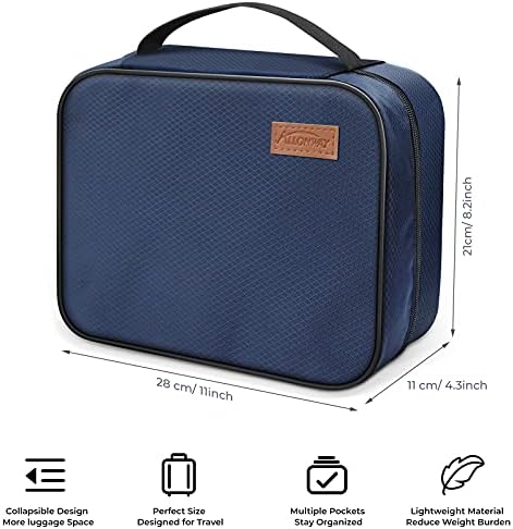 ALLONWAY Toiletry Bag, Travel HangingToiletry Bag for Men Women , Hanging Wash Bag, Waterproof & Large, Makeup Organiser Cosmetic Bag for Business Trip, Gym Household and Vacation