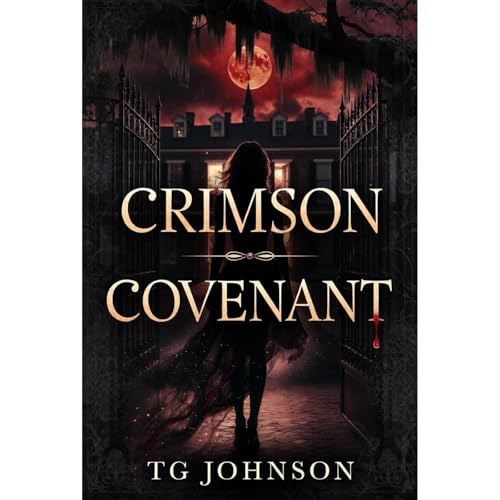 Crimson Covenant: Dark Paranormal Witch Vampire Romance Audiolibro Por TG Johnson arte de portada