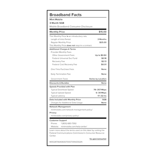 Image of $15 /mo. Mint Mobile Phone Plan with 5GB of 5G-4G LTE Data + Unlimited Talk & Text for 3 Months (3-in-1 SIM Card)