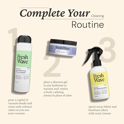 Image of Fresh Wave Lemon Room and Fabric Air Freshener Spray, 2-Pk, 8 oz | Plant-based formula, Pet-safe and people-safe, Fabric and room deodorizer , For upholstery, carpets, shoes, and pet bedding