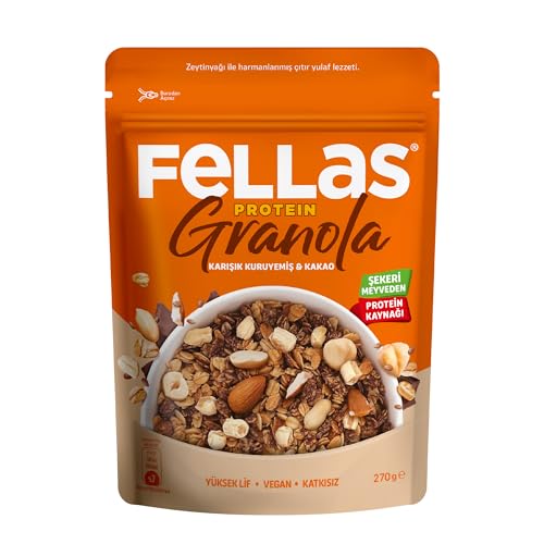 Protein Granola Karışık Kuruyemiş ve Kakao 270 g