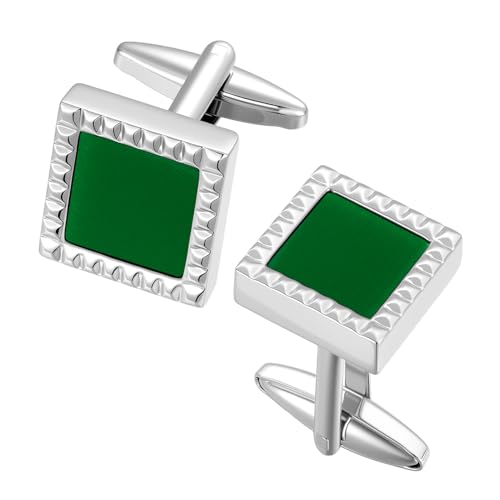Image of Cufflinks for Men Classic Wedding Business Shirt Cuff Links Set Gifts with Box