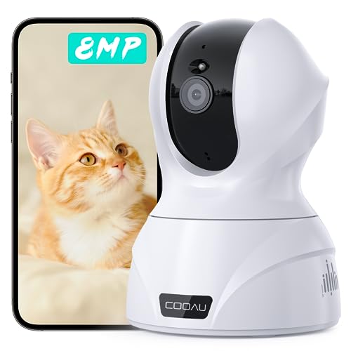 【臨場感溢れる8MP・2.4G/5GWIFI対応】COOAU 見守りカメラ ペットカメラ 800万画素 監視カメラ 防犯カメラ Wi-Fi/有線LAN対応 夜間暗視 360°PTZ機能 遠隔操作 AI検知 室内カメラ 自動追尾 双方向音声 複数録画機能 ネットワークカメラ type-c対応 猫/犬/子供/老人/みまもりカメラ ベビーモニター Alexa/スマホ/㍶対応 ios/android/windows対応 家庭 防犯かめら 玄関 ドアー 天井 日本語説明書付き メーカー保証2年