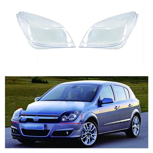 Lentille de phare avant gauche transparent pour Opel Astra H - 2