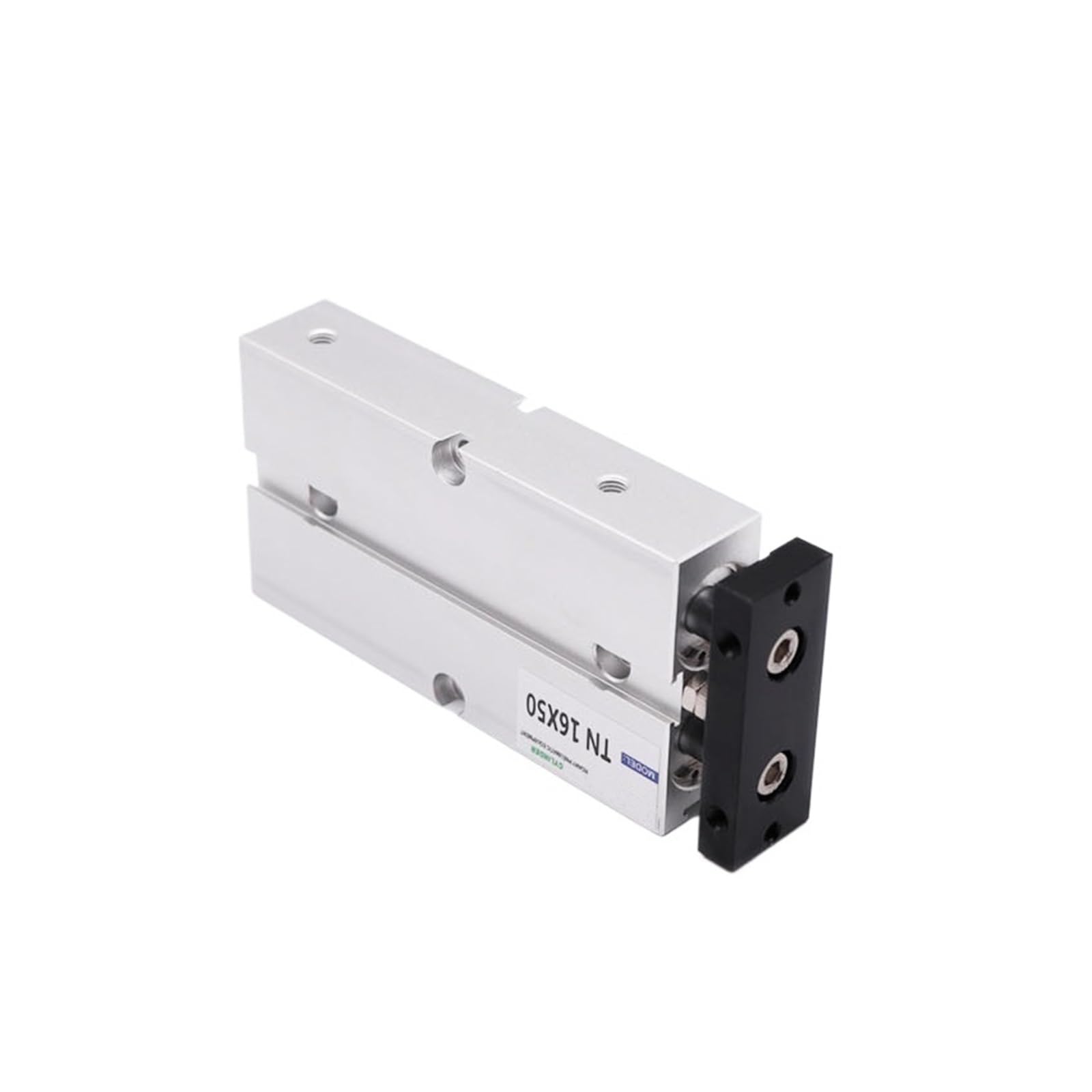 Cylindre double tige TN20-20 de haute précision en aluminium anodisé