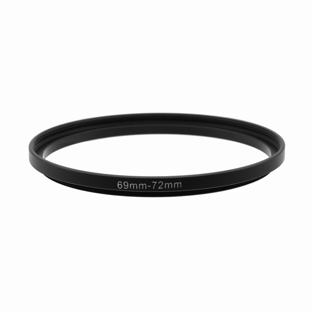 LingoFoto 69-58/62/67/72/77mm Step Up & Step Down Rings Adapter for Camera Lens and Filters 69-72 Filter Adapter Ring 69mm Lens to 72mm Filters (69-72mm)