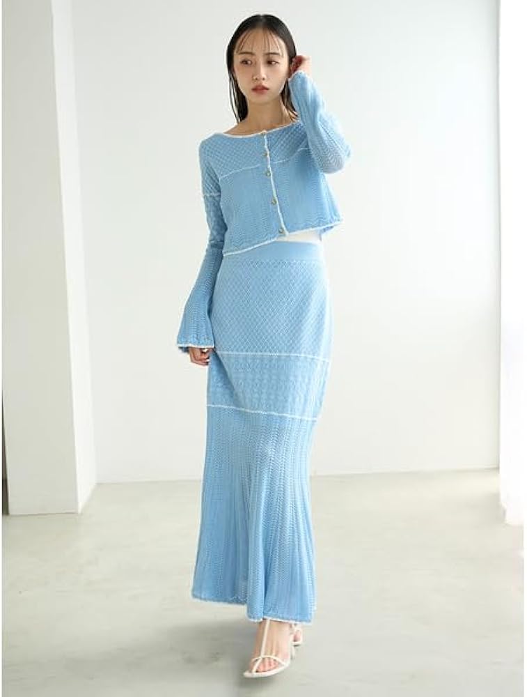 Amazon.co.jp: クロシェニットセットアップ SWNO251144LBLUF : ホビー