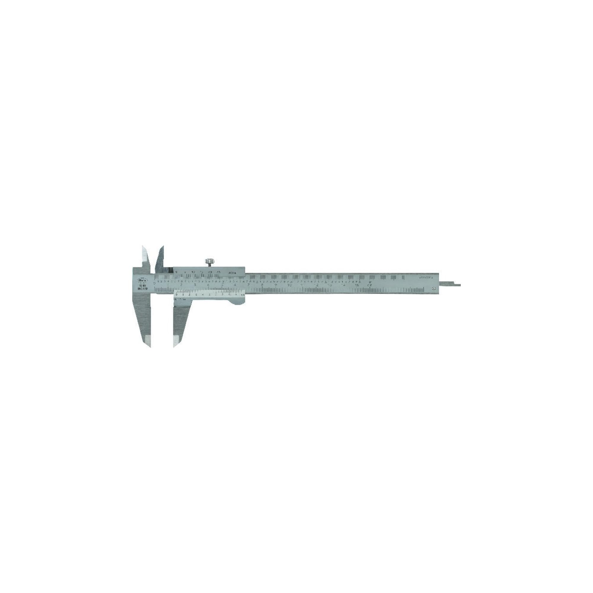 Mahr MarCal 16 GN Messschieber mit Skalenanzeige (Messbereich 0-150 mm, Noniuswert mm: 0.02 mm, Feststellschraube oben, inkl. Etui) 4100650