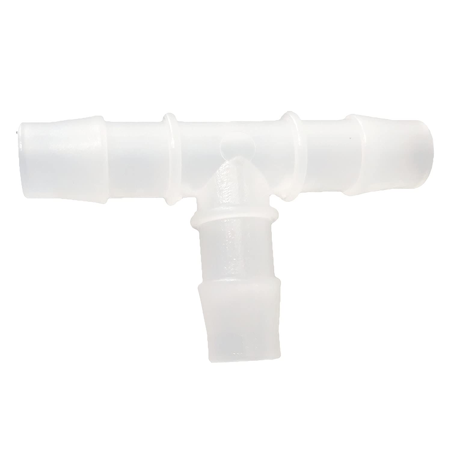 3/4" Hose Barb T-Shaped Tee Fitting - 3 Way Plastic Connector (Pack Of 2)