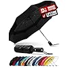 REPEL Windproof Travel Umbrella – Compact & Withstands Winds up to 85MPH , Strongest Premium Auto Folding Umbrella for Rain and Sun – Durable, Light & Portable for Women & Men , Fits Backpack & Cars