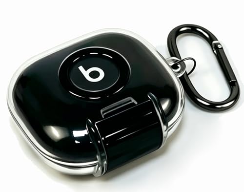 [KOMININA] Beats Powerbeats Fit �P�[�X TPU �N���A �C���z���P�[�X Beats Powerbeats Fit �p �J�o�[ ���S���b�N�݌v �h�o �ϏՌ� �����h�~ �����[�d�\ �J���r�i�t�� (�N���A)