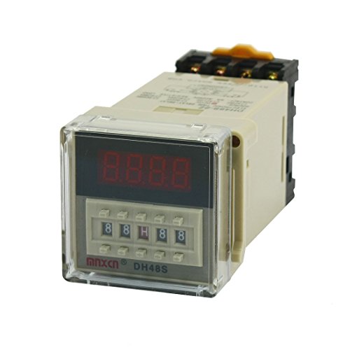 Relé de retardo tiempo digital DH48S-2Z 12V temporizador para automatización industrial 1
