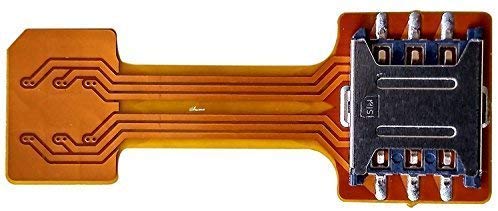 Anonbasics New Hybrid SIM Slot Adapter, Avails You to Run 2 SIM and Micro SD Card, All at A Time (Nano to Nano Sim Slot) (Pack of 1 PC)