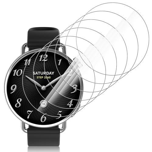 Hianjoo 6 Piezas Protector Pantalla Compatible con Xiaomi Watch S4 41mm, Watch S4 Protector de Pantalla Premium Cobertura Completa Film Láminas [Resistente a Rayones] [Anti Shatter]