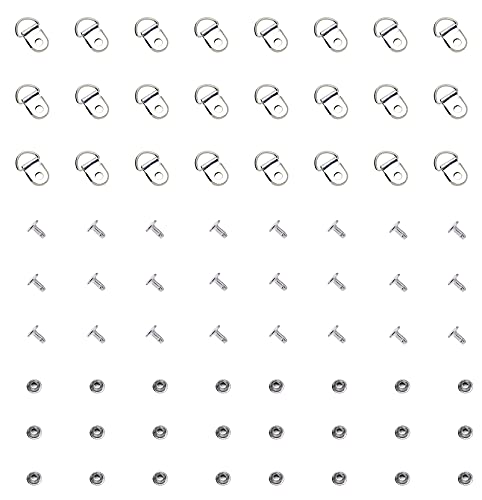 Ruwado 30 Sets Shoe Lace Hooks Loop Rings Rivets - Metal