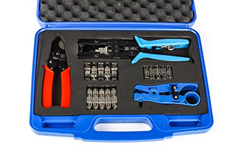 Compression Tool Kit - 5082R Tool, Stripper, Cutter And Connectors #TOP6