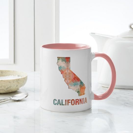 Taza de cerámica 11 oz diseño mapa California miniatura 4