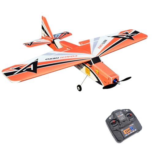 XMFHANG 39.4in Brushless Professional-Grade RC Airplane with 4-CH Control, PP Material, Expert-Level Remote Control Plane for Adults, RTF RC Model plane, 3 Servo, 30A ESC, 3S Battery, self-stabilizati