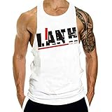 PPangUDing Tank Top Herren Sport Sommer Ärmelloses Schnelltrocknendes Muskelshirt Achselshirts Fitness Shirt Sweatshirt Unterhemd Trainingsshirt Weste Top für Running Gym