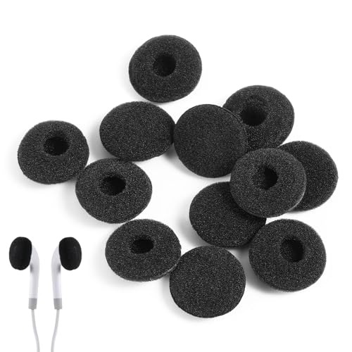 12 Stück Schaumstoff Ohrhörer Ohrpolster, Ohrhörer Pad Kopfhörer Ersatz-Schwamm-Abdeckungen Für Ohrhörer, Ohrhörer Pad Ersatz Schwammabdeckungen Kopfhörer Weiche Ohr Pads Abdeckungen, 18 mm