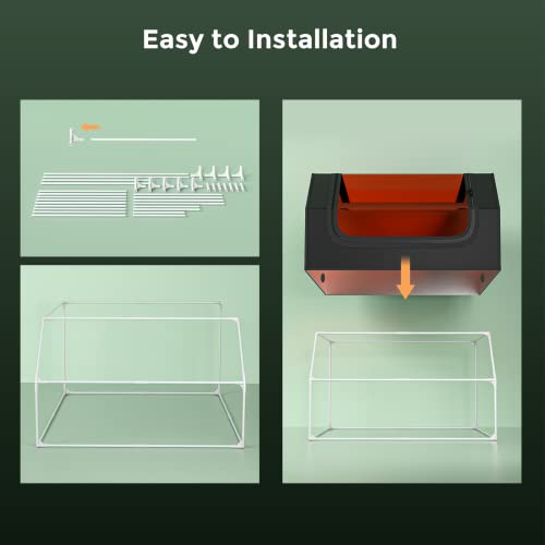 Creality Enclosure for Laser Engraver,Laser Engraving Machine Protective Cover with Eye Protection, Insulates Against Fumes and Odors for Laser Cutting Enclosure Tent - Image 5