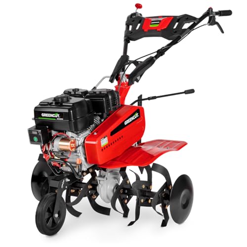 GREENCUT GTC300XE - Motoazada de gasolina con motor de 4 tiempos 208cc...