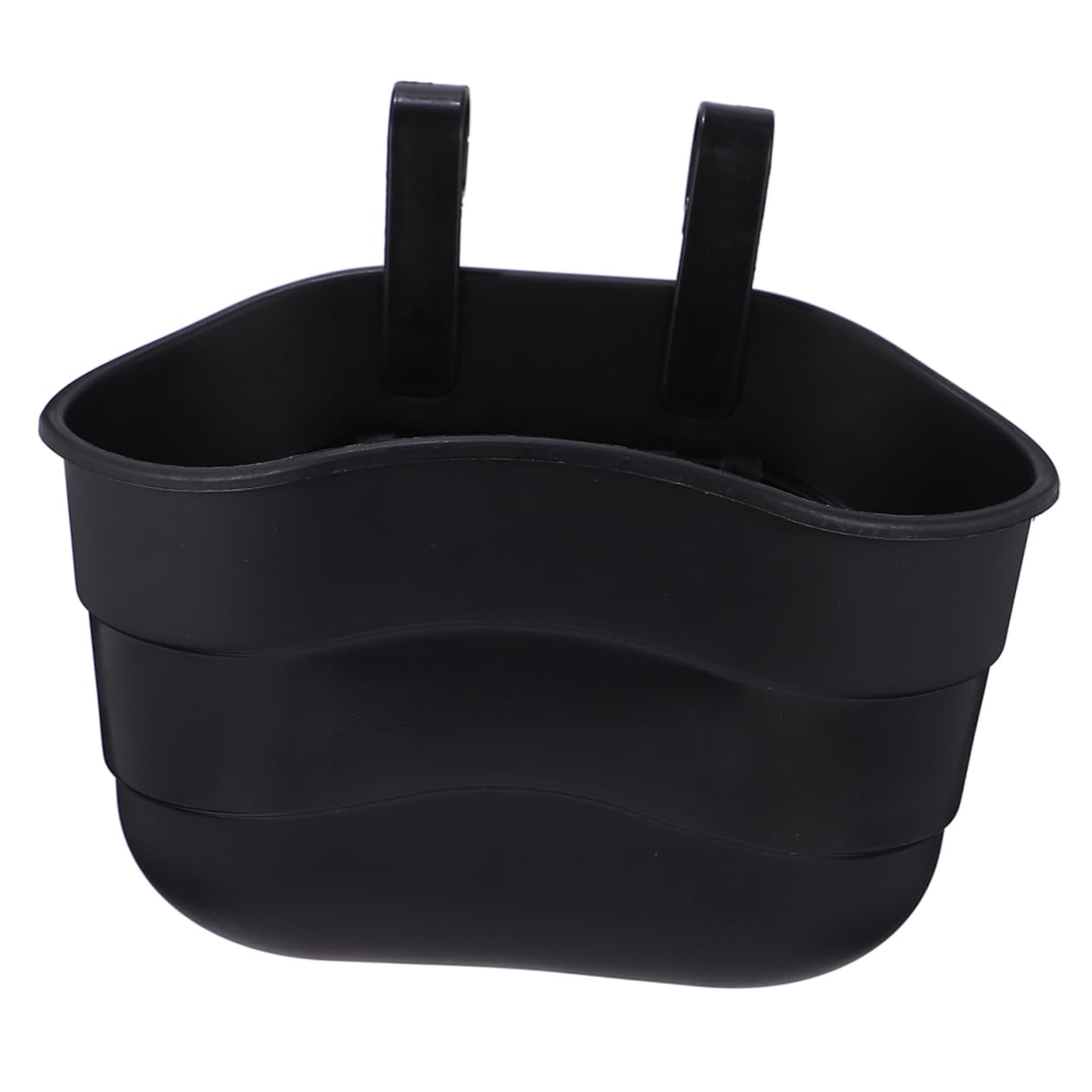 KESYOO 1Pc Plastic Scooter Basket Hanging Handlebar Bike Basket for Boys Easy Tool Attachment for Storing Snacks Present for Young Cyclists Black